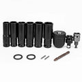 14PCS Electric Impact Wrench Hex Socket Adapter Kit Drill Chuck Drive Adapter Set Metal Silver Black High Hardness Versatile Specs Wide Compatibility