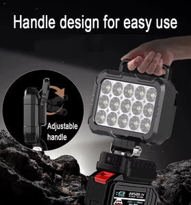 Outdoor Flood Light 3 inch Work Light For Makita 14.4V 18V Li-ion Battery LED Flashlight Lantern Camping Lamp Emergency Lighting