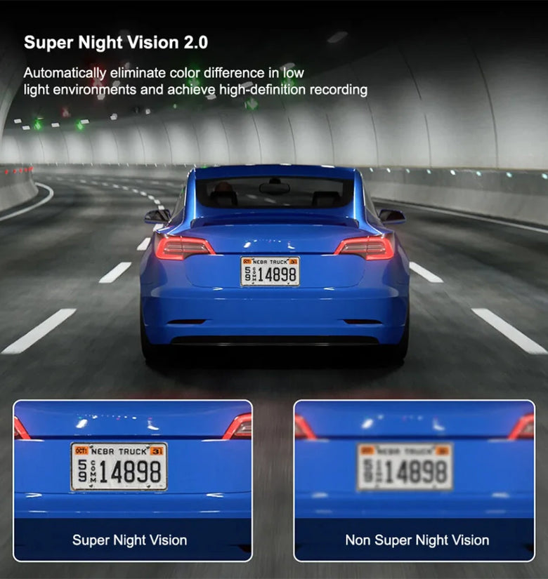 3 Lens Car Dash Cam Front Inside Rear Lens Car Driving Recorder HD 1080P Rear Camera Night Vision Dual-Angle Car DVR Driving Video Recorder