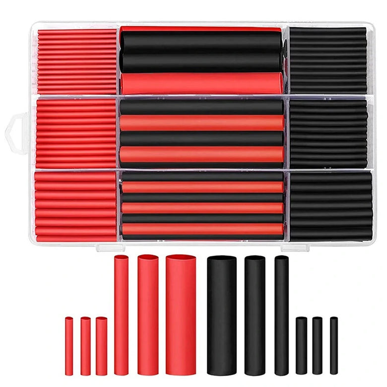 270Pcs 3:1 Shrink Ratio Dual Wall Adhesive Lined Heat Shrink Tubing Tube 3/8