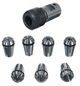 7Pcs ER11 1-7mm Spring Collets with ER11A 5mm Motor Shaft Holder Extension Rod