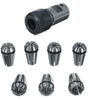 7Pcs ER11 1-7mm Spring Collets with ER11A 5mm Motor Shaft Holder Extension Rod