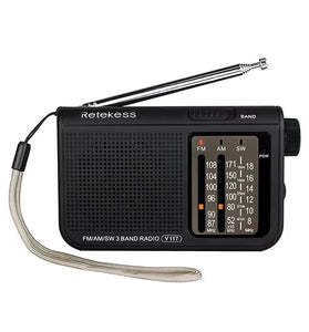 Retekes V117 Radio FM Portable Radios AM FM SW All Waves Radio Multiband Shortwave Full Band Battery Operated Radio