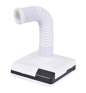 60W Nail Dust Collector with Lamp Woodworking Dust Collector Adjustable Speed Nail Fan Dust Collector with Reusable Filter for Home Salon Woodworking Use