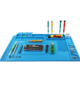 BEST S160 Magnetic Heat Insulation Silicone Pad Desk Mat Maintenance Platform BGA Soldering Repair Station