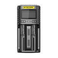 NITECORE UM2 LCD Display 5V/2A Lithium Battery Charger USB QC Smart Rapid Charger For AA AAA 18650 21700 26650