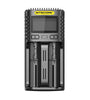 NITECORE UM2 LCD Display 5V/2A Lithium Battery Charger USB QC Smart Rapid Charger For AA AAA 18650 21700 26650