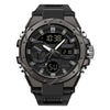 SANDA Men Quartz Watch Waterproof Sport Wristwatches Multifunctional Outdoor Luminous Electronic Watch - Dual Display, Calendar, Alarm Clock, Stopwatch