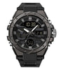 SANDA Men Quartz Watch Waterproof Sport Wristwatches Multifunctional Outdoor Luminous Electronic Watch - Dual Display, Calendar, Alarm Clock, Stopwatch