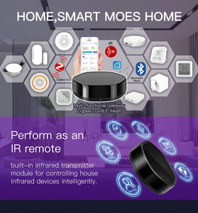 MoesHouse Tuya ZIGBE bluetooth Multimode Gateway Smart WiFi IR Controller APP Wireless Control Smart Home Assisted with Alexa Google