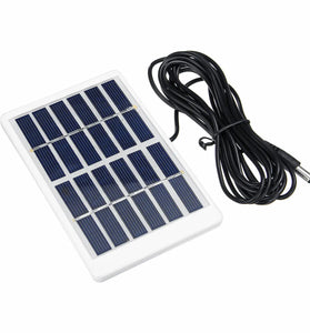 1.2W 6V Mini Portable Polycrystalline Solar Panel with Plastic Frame + 5521 DC Interface Cable