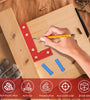 Small Square Center Finder Tool Compact 50x100mm Aluminum Alloy Mini Square Ruler Precise 90 Marking Center Finder