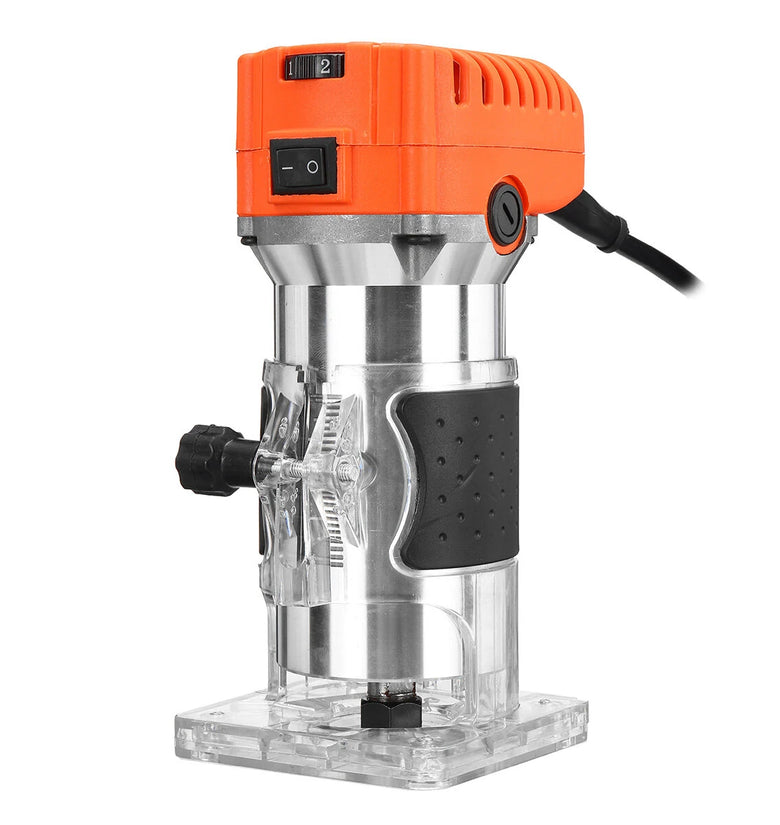 1280W Wood Palm Router Tool Hand Edge Trimmer WoodWorking Joiner Cutting Palmming Tool 6 Speeds 35000r/min 220V 6.35mm(1/4