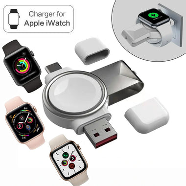 3W USB-C Portable Wireless Charger for iWatch 8 7 6 SE 5 4 Charging Dock Station