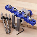 RUITOOL Metric Imperial Doweling Jig Kits Drill Guide Locator Cabinet Hardware Jig with 6mm 8mm 10mm 1/4" 5/16" 3/8" Drill Guide Bushings