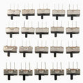 60pcs SS12D00G3 2 Position SPDT 1P2T 3 Pin PCB Panel Mini Vertical Slide Toggle Switch
