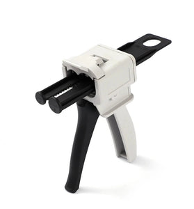 Universal 50ml AB Glue Gun 1:1/2:1 Ratio Plastic Durable Epoxy Dispenser Grey and Black for Precise Bonding