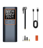 Portable 150Psi Smart Cordless Multifunctional Air Pump Dual Digital Display Tire Inflator 5 Inflation Mode 18650 Lithium Battery with LED Light