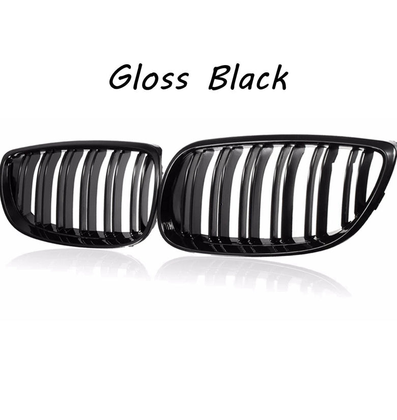 Car Front Grilles Glossy Black For BMW 3-Series E92 Coupe E93 Convertible 2007-2010