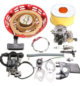 Recoil Carburetor Ignition Coil Spark Plug Air Filter Gas Cap For Honda GX160