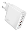 [GaN Tech] PD160W 4-Port USB PD Charger 2USB-A+2USB-C PD Fast Charging Wall Charger Adapter EU Plug US Plug for iPhone 16 16 Pro 15 14 13 Pro Max for Huawei Pura 80 Ultra for XIAOMI for SAMSUNG