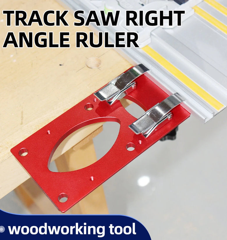 ENJOYWOOD Track Saw Rail Square Guide Right Angle Guide Angle Stop for Festool Track Saw Guide Rail