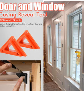 1pcs Door and Window Casing Reveal Tool 3/16 and 1/4 Inch Trim Marking Tool 0.01 Inch Accuracy for Professional Woodworking and Carpentry Decoration Projects