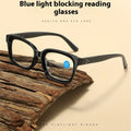 Classic Square Black Reading Glasses for Men Women HD Anti-blue Light Eye Protection Presbyopia Eyeglasses