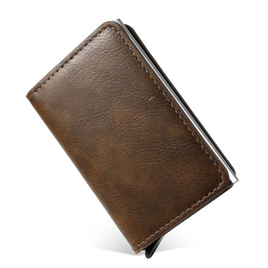 ID Credit Card Holder Wallet Mens RFID Blocking Protected Card Holder Case Slim PU Leather Wallets Mini Small Money Wallet