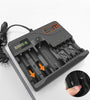 MS-889 Lithium Battery Multi-slot Charger 110-220V AA Battery 3.7V Lithium Battery 9V NiMH Battery Intelligent Charging IC Management
