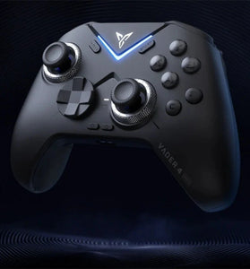 Flydigi Vader 4 Pro Tri-mode Game Controller RGB Wireless Gamepad with 40-100gf Adjustable Joystick Force-switching Vibration Trigger for PC Switch Android IOS Support 1000Hz Polling Rate