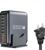 [GaN Tech] Bakeey 320W 8-Port USB PD Charger 2USB-A+6USB-C PD2.0 QC SCP FCR AFC Apple2.4 Fast Charging Desktop Charging Station for iPhone 16 16 Pro 15 14 13 Pro Max for HUAWEI for SAMSUNG for OPPO