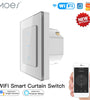WiFi Smart Curtain Switch Touch Design for Motorized Curtains and Roller Blinds work with Tuya Smart Life App Alexa Google