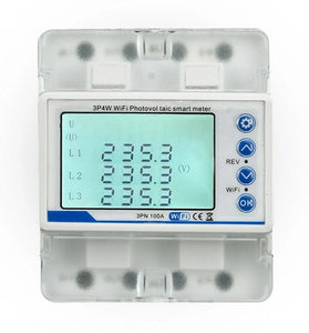 Tuya WiFi 3P4W Electric Energy Meter Three Phase Reclosure Switch Intelligent Reclosing Protector