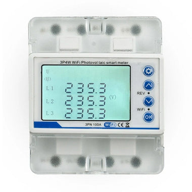 Tuya WiFi 3P4W Electric Energy Meter Three Phase Reclosure Switch Intelligent Reclosing Protector