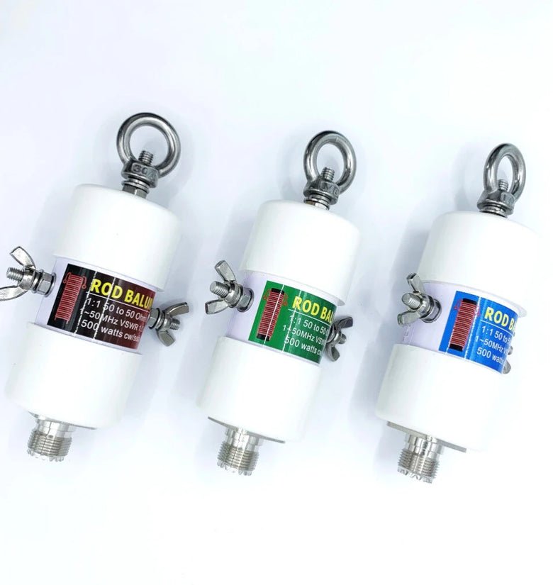 HF Balun 160m-6m Bands 1.8-50MHz 500W Waterproof 1:1 Universal Voltage Balun for Shortwave Antenna Balun 87*45mm