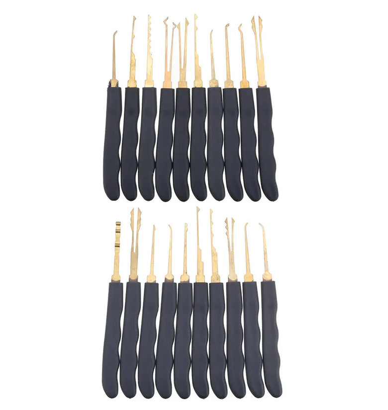 DANIU 24Pcs Lock Picks Training Tool Transparent Practice Padlock Set Locksmith Tool