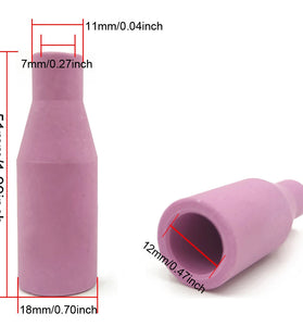 19Pcs 15AK For Binzel Torch Ceramic Nozzles Contact Tips Holders Mig Welder Consumable Accessories MB-15AK Mig Welding Torch