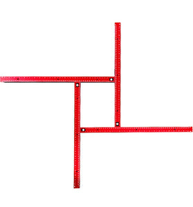 Woodworking Router Jigs Router Guides Adjustable Square Router Template Trimming Machine Milling Groove Engraving Guide Rail