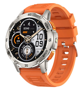 BlitzWolf BW-AT7 1.53-inch Screen Built-in Flashlight bluetooth Call Heart Rate Blood Oxygen Monitor Sleep Monitoring Breathing Exercise Multi-sport Modes IP68 Waterproof Smart Watch