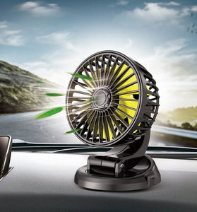 5V/12V/24V Single-Head Car Fan 360 Adjustable Cooling Fans 2 Speed USB Mini Size Five-blade Strong Wind For Auto Cooler