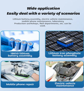 Docreate-757 Small Digital Display Handheld Spot Welding Machine 800A 4.2V 1.33 inch TFT ABS Lightweight Portable Welder