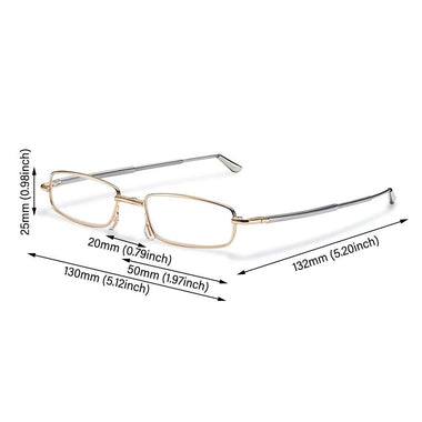 Folding Stretching Presbyopia Glasses Portable Anti Blue Light Reading Glasses Ultra-light Anti-fatigue Presbyopia Glasses Lighter Case