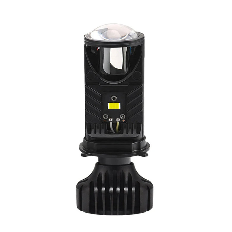 Infitary 12-36V Pair H4 LED Projector Headlight 6500K 55W Headlamp Universal for Cars and Motorcycles IP68 Waterproof