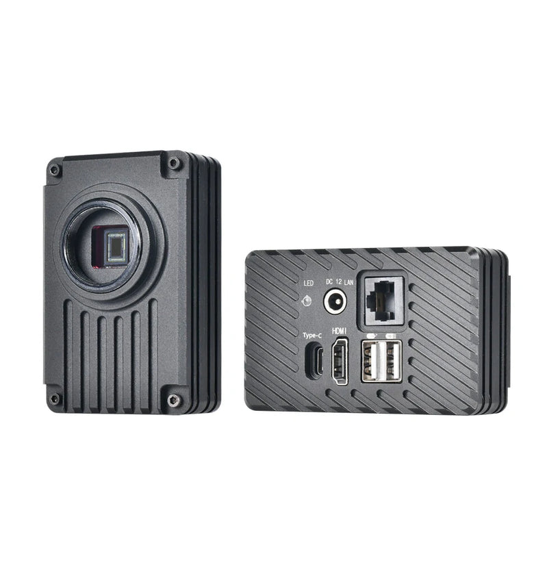 HAYEAR 2K Industrial Digital Microscope Camera High Definition Multimedia Interface LAN Measuring with IMX415 CMOS Sensor for Phone Repair Soldering Medical Research Ideal for PCB Examination Quality Control and Instruction