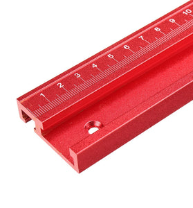 300-1220mm Red Aluminum Alloy 45 Type T-Track Scale Woodworking T-slot Miter Track for Table Saw Router Table