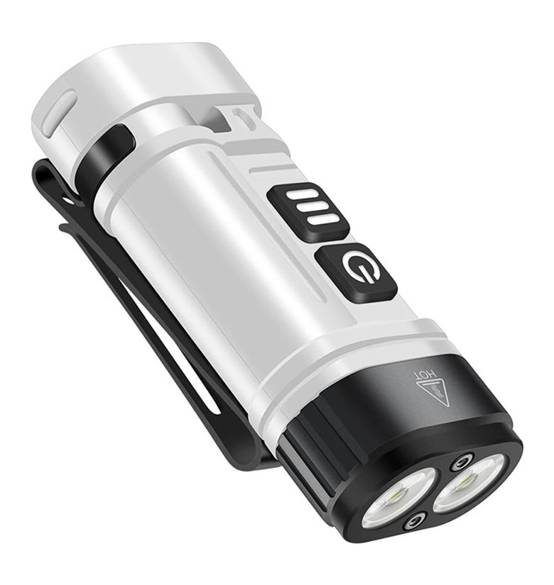 SEEKNITE U10 410LM Aluminum Alloy EDC Keychain Flashlight Built-in 14500 Battery High Power LED Torch USB Rechargeable Portable Magnetic Clip Light