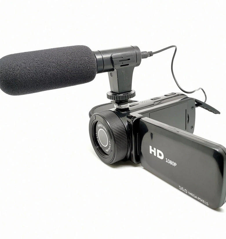 D100 1080P HD Digital Camera 16 Million Pixel Handheld DV Camcorder with Microphone Wide-angle Lens Video Camera