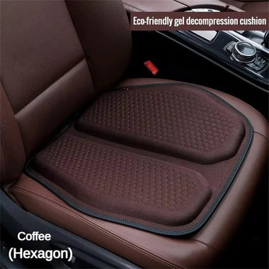 3D Cooling Gel Seat Cushion Honeycomb Design Anti-Slip Base Breathable Eco-Friendly Thick Support for Car Office Home Chairs