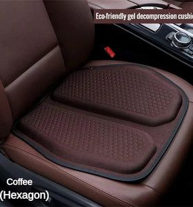 3D Cooling Gel Seat Cushion Honeycomb Design Anti-Slip Base Breathable Eco-Friendly Thick Support for Car Office Home Chairs